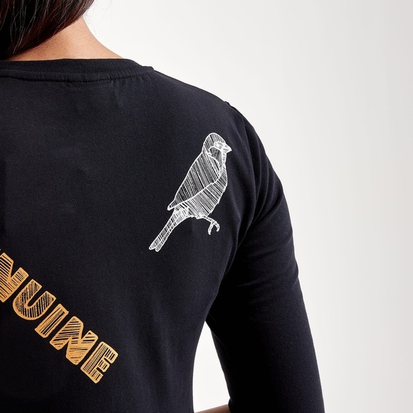 Women’s Kappa authentic Graphik Tez Dress Asymmetric Hem Size Medium - Picture 3 of 9